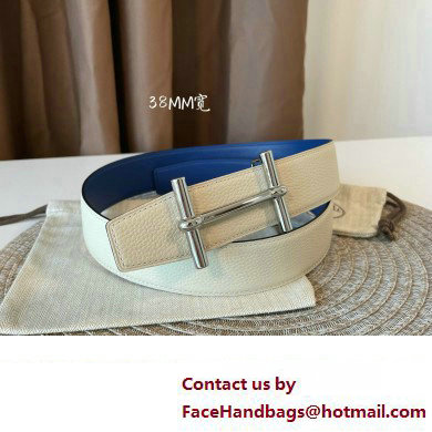 Hermes H d'Ancre belt buckle  &  Reversible leather strap 38 mm 01 2023